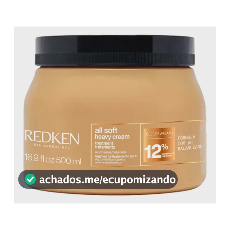 Máscara Tratamento Hidratante Intensivo Cabelo Seco All Soft 500 Ml Redken