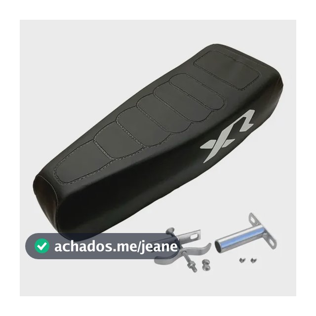 Banco Bikelete Mobilete Bicicleta Bike Xr Presilha + Canote Preto