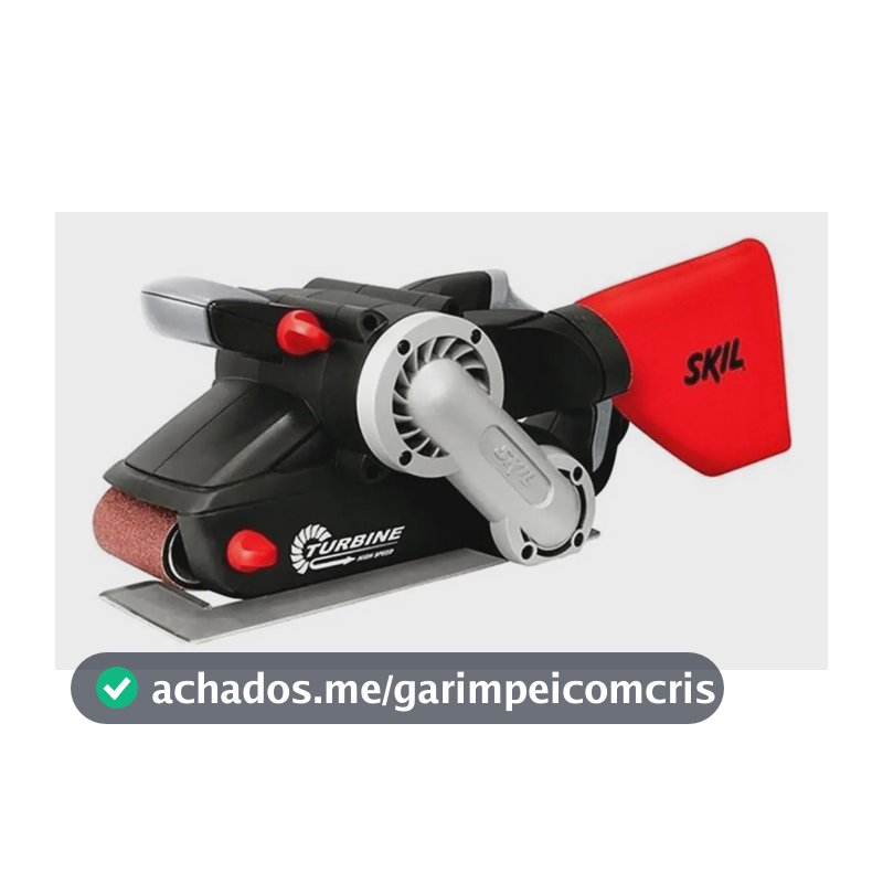Lixadeira de banda Skil 7640 preta e vermelha 900W