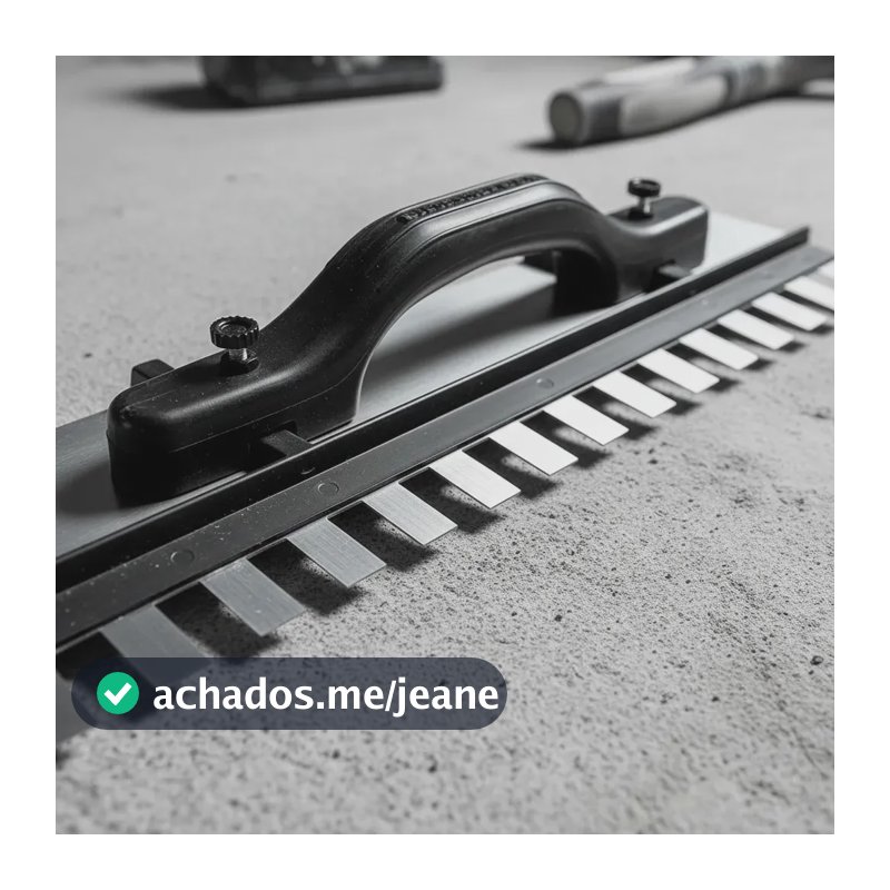 Desempenadeira Aço Dentada Regulável 43cm x 12cm para Pisos
