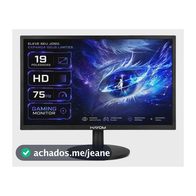 Monitor Hayom Mo6001 19 polegadas cor preto