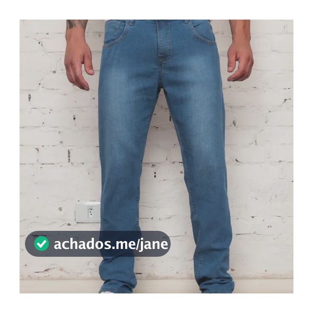 Calça Jeans Masculina Tradicional Corte Reto