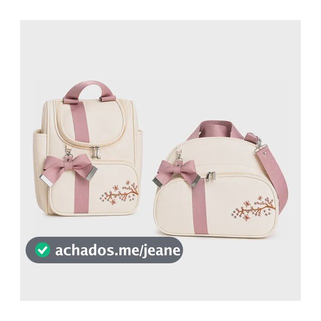 Kit Bolsa De Maternidade 2 Peças Material Corano