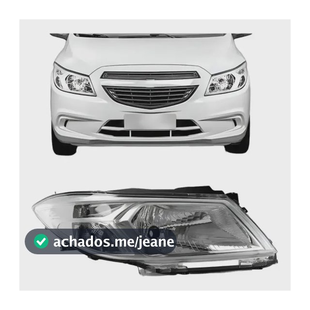 Farol Onix Prisma Lt Ltz Joy 2013 2014 2015 A 2016 Cromada