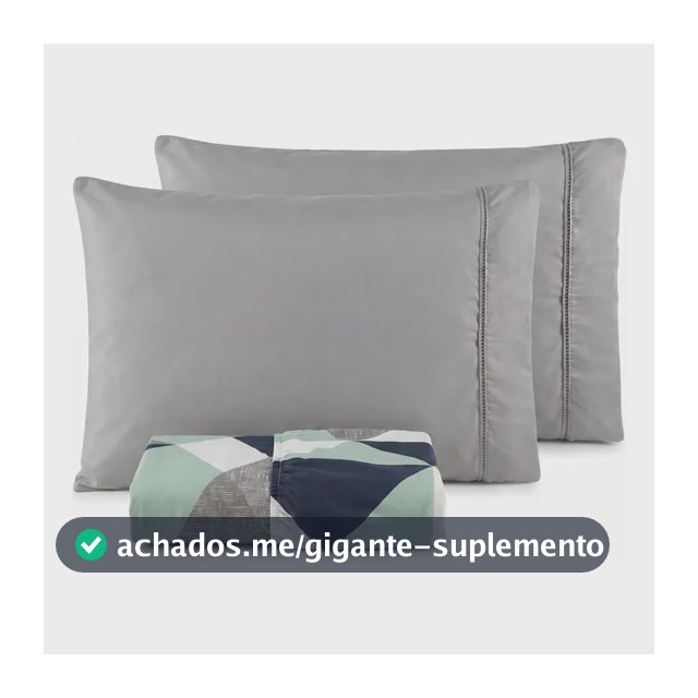 Jogo De Lençol Casal Padrão 3 Pçs 400 Fios C/ Elástico Hotel Cinza Verde Geométrico