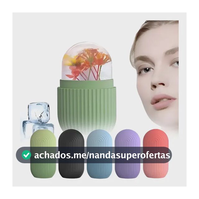 Rolo Facial De Gelo Em Silicone Massageador Facial Gelo Ice Aleatorias/sortidas