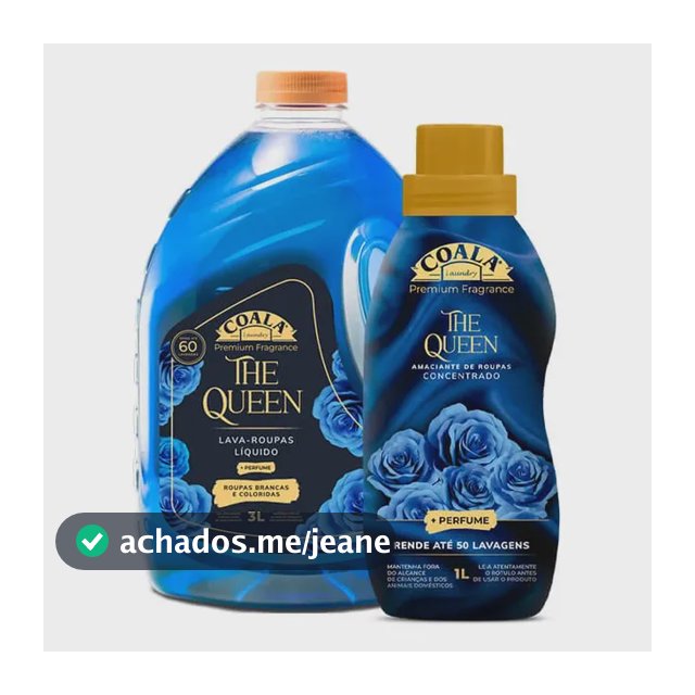 Kit Lava Roupas Coala 3L + 1 Amaciante The Queen
