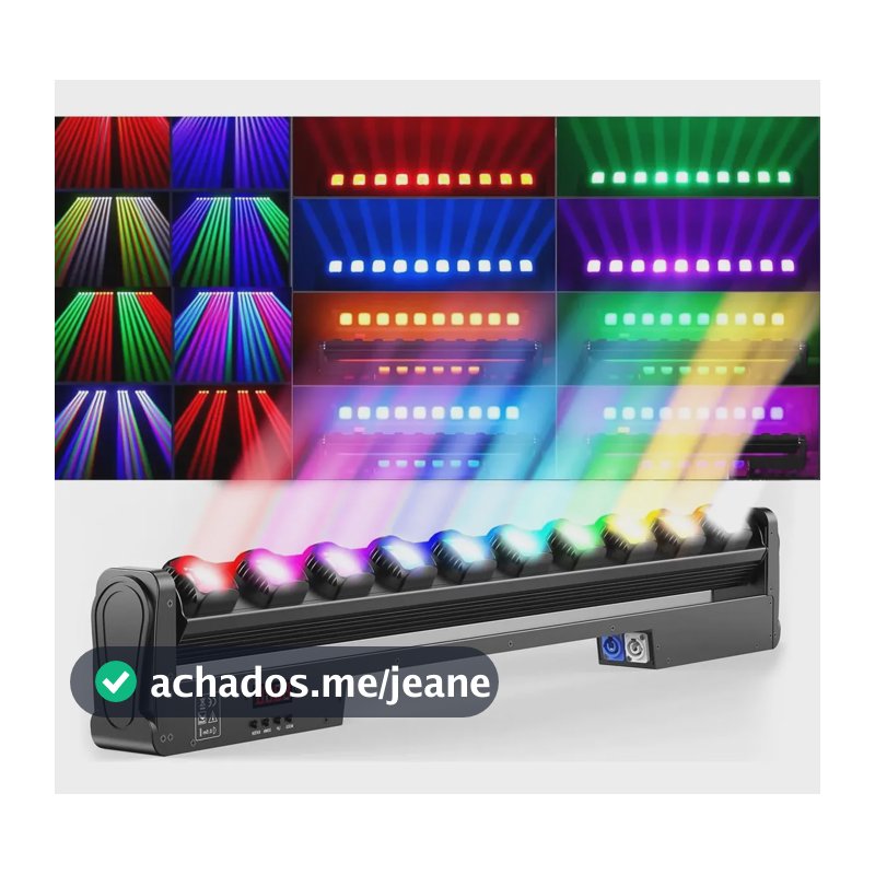 Ribalta Beam Moving Head Colorida 10x40w Rgbw Leds 4in1 Dmx 127/220v