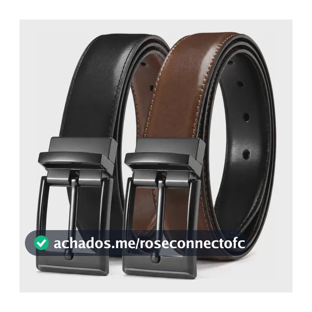 Cinto Masculino Couro Dupla Face 2 Em 1 Preto Marrom Social Preto/marrom 130 Cm
