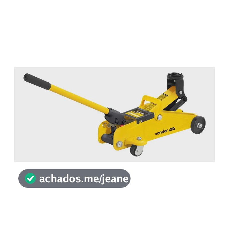 Macaco Jacaré Portátil, 1,2 Tonelada Vonder Com Maleta