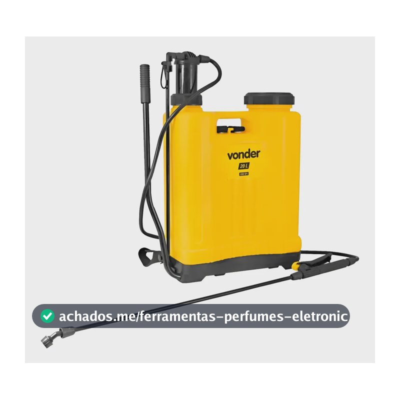 Kit Pulverizador Manual Costal 20 Litros Jardim Agrícola Vonder Pc020 Com Acessórios