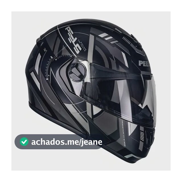 Capacete Robocop Peels Urban Escamoteável Com Óculos Fum