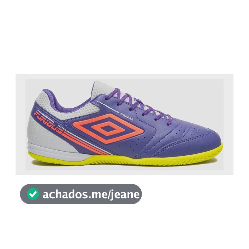 Chuteira Futsal Masculino Furious Umbro Roxo/coral/branco 41 Br