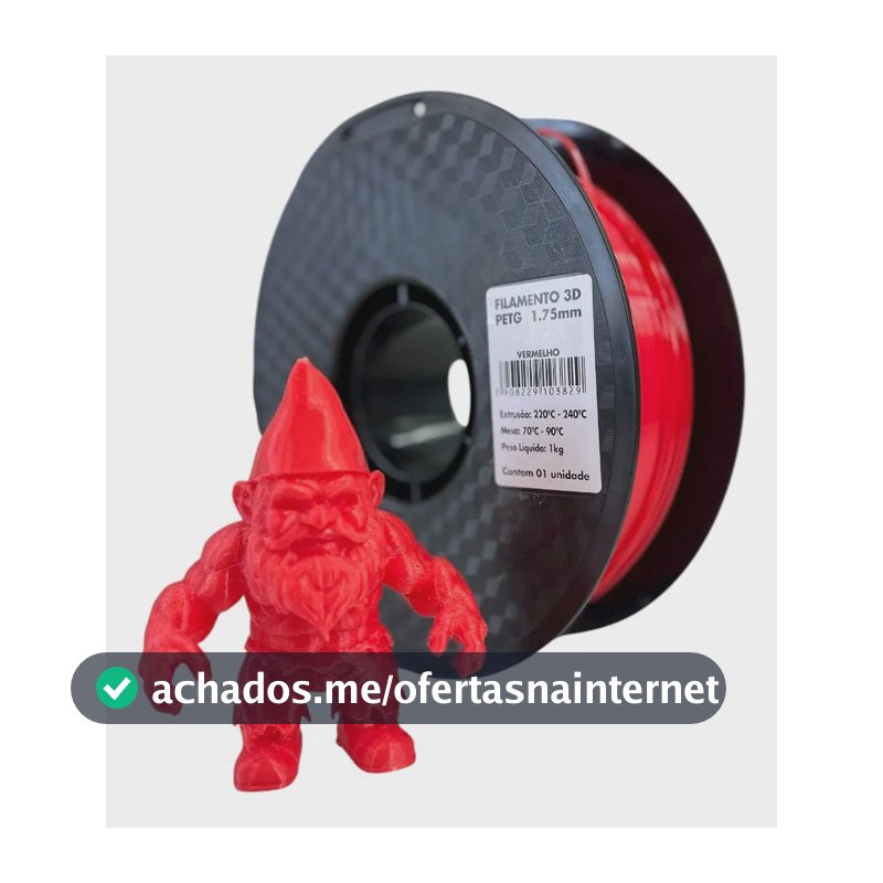 Filamento Petg Vermelho Translúcido 1.75mm 1kg Masterprint Vermelho Translúcido