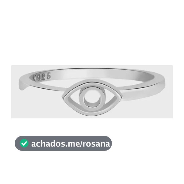 Anel Life Olho Grego Em Prata 925 Prateado 18