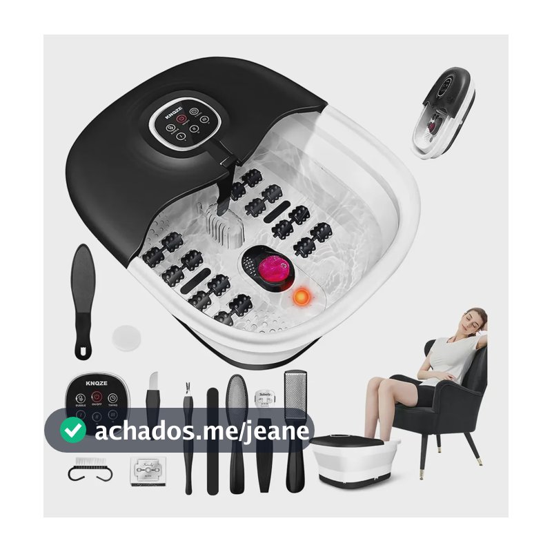 Hidromassageador Para Os Pes Multilaser Foot Spa Knqze Preto 220v
