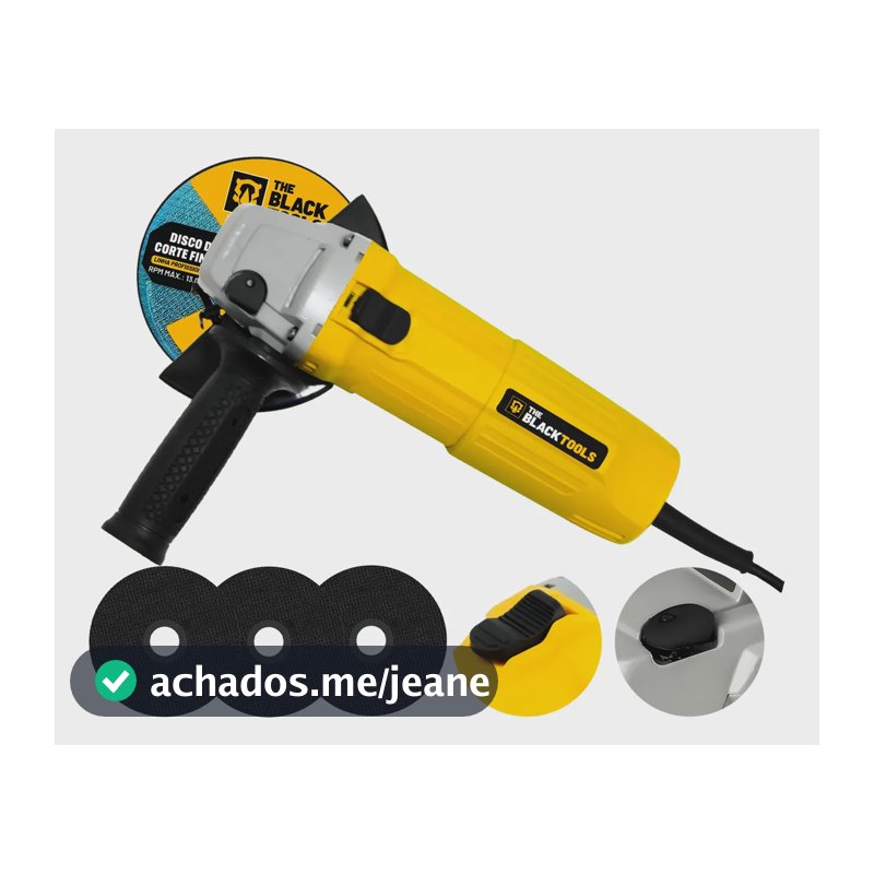 Esmerilhadeira Lixadeira Angular 780w 4.1/2 Pol E 3 Brindes 220v