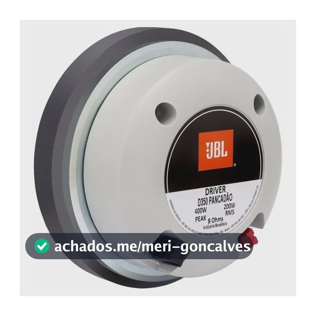 Driver Jbl 350 Pancadão 200 Watts Rms Jarrão 2 Polegadas