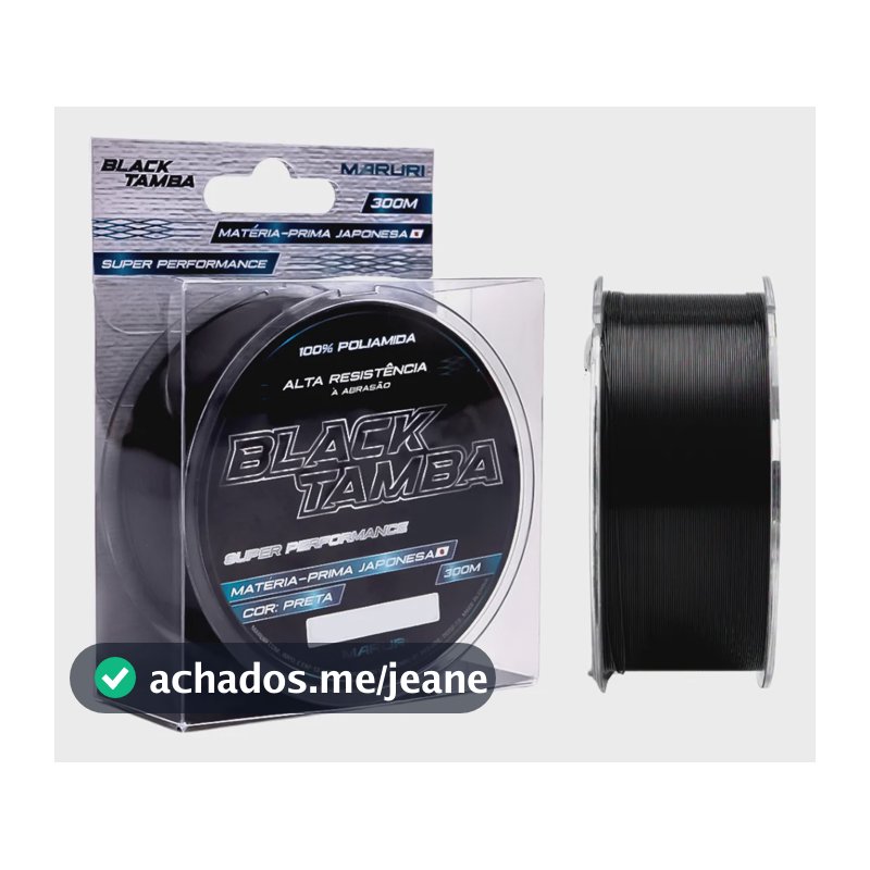 Linha Monofilamento Black Tamba 7.0 300m - Maruri 0,43mm