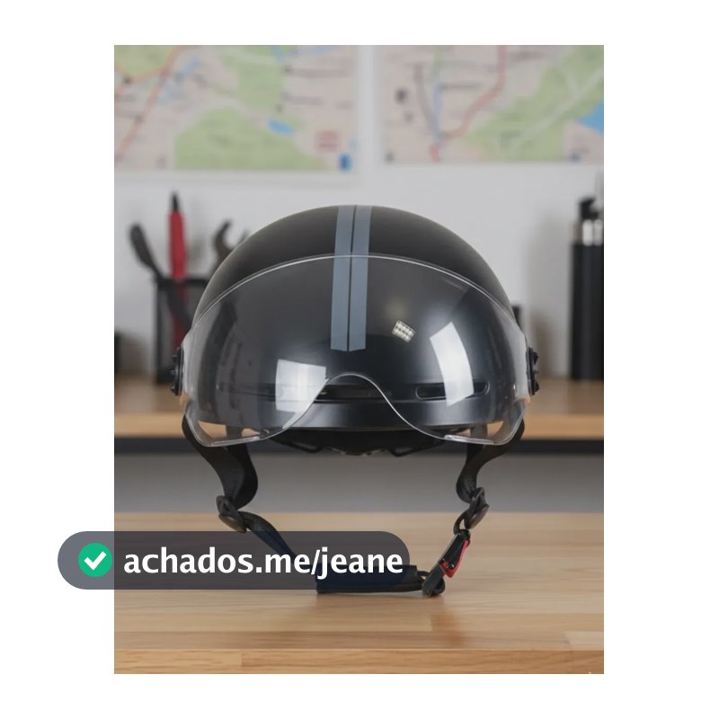 Capacete Coquinho Rava E-bike Scooter Viseira Abs Eps Preto Preto G