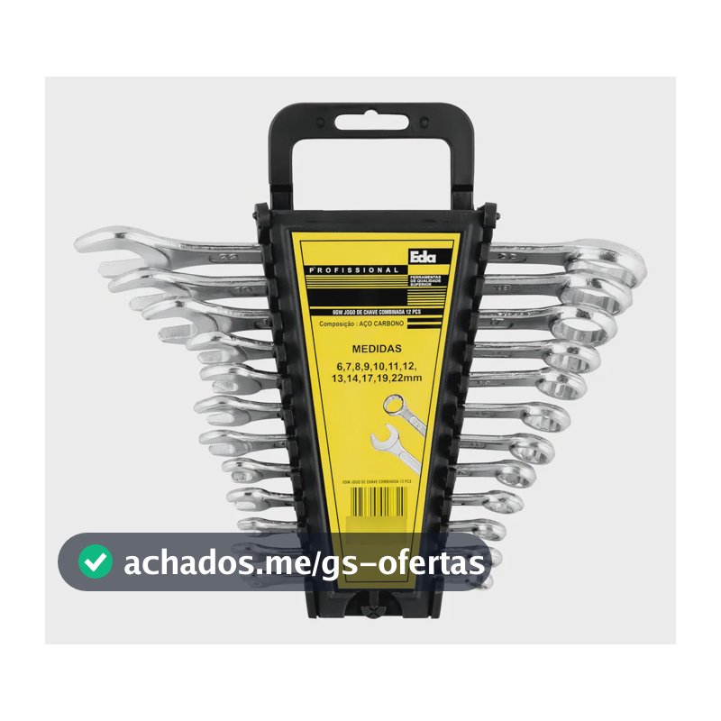 Jogo Chave Combinada Eda 12 Peças 6 A 22mm 0gw Hobby