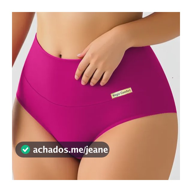 Kit Com 6 Calcinha Plus Size Cós Alto G1 E G2 Confortável