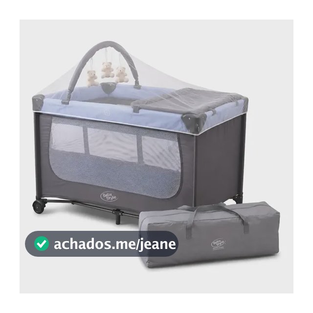 Berço Compacto Joly Chiqueirinho Com Trocador E Móbile