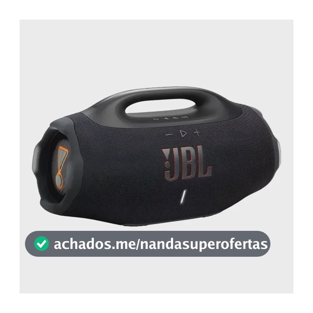 Caixa De Som Jbl Boombox 4 Bluetooth Portátil À Prova Preto Bivolt
