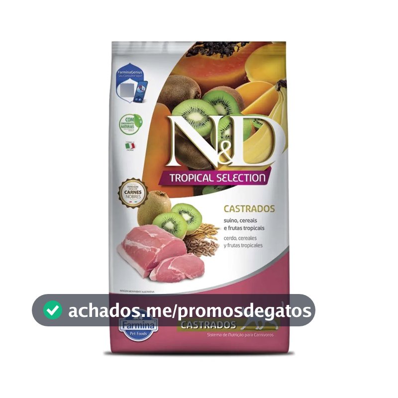Ração Farmina N&d Tropical Gato Castrado Suíno 7kg