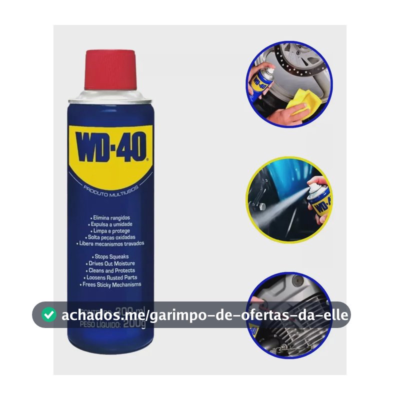 Wd40 Lubrificante Óleo Multiuso 300ml Desengripante