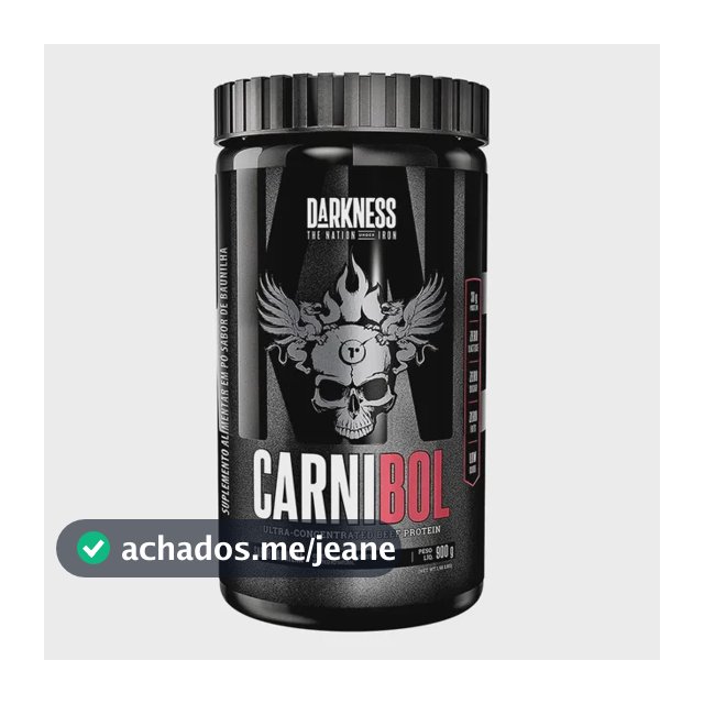Proteína Darkness Carnibol Beef em pó Sabor Baunilha 900g