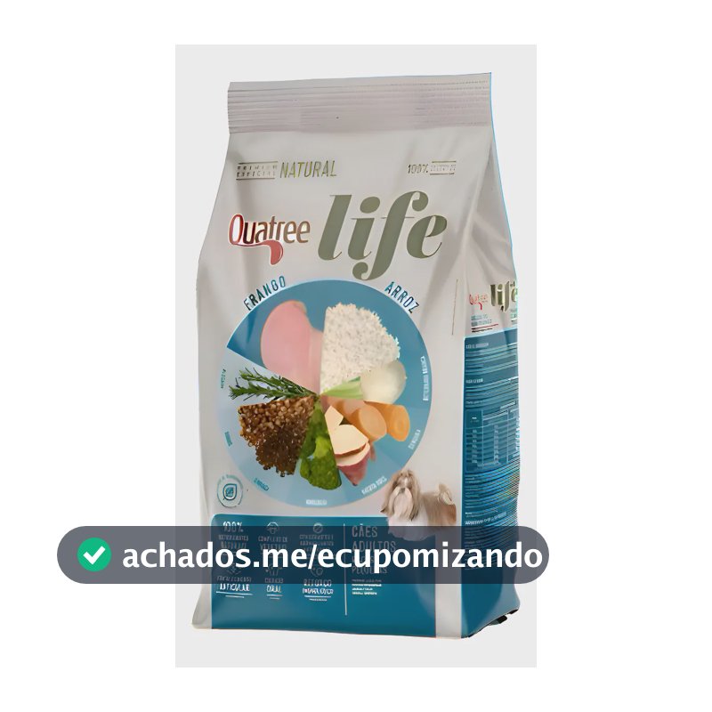 Ração Quatree Life Ad Raças Pequenas 10kg Sem Transgênicos