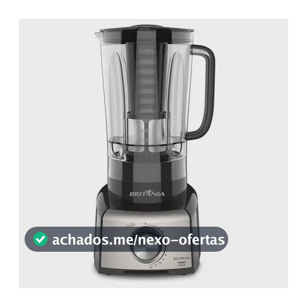 Liquidificador Blq1380p Pro Maxx 6 Inox 3l 1200w Britânia Cor Preto