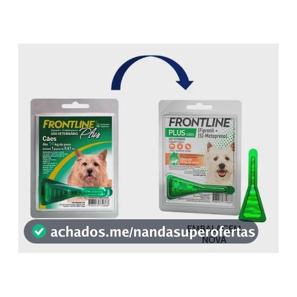 Pipeta Antipulgas Cães Frontline Plus Até 10kg