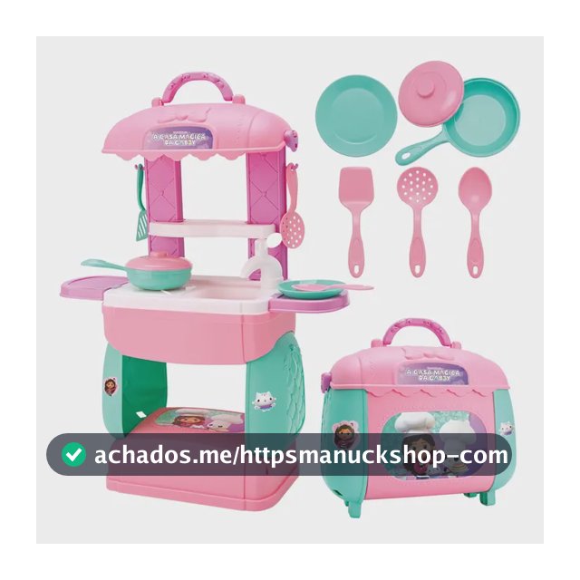 Maleta Bag Kitchen A Casa Mágica Da Gabby 938 - Bambola Rosa