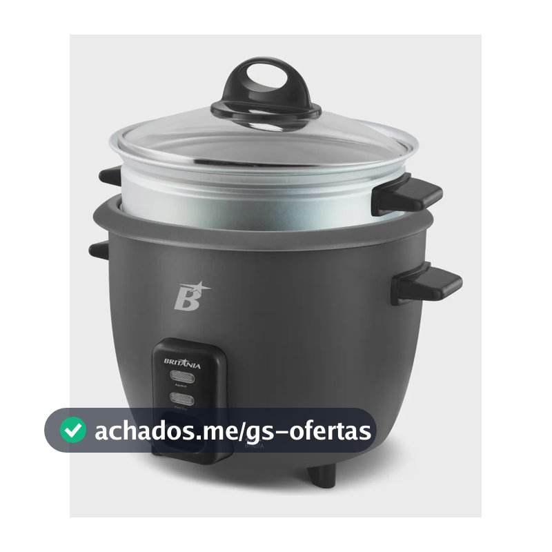 Panela elétrica multifuncional britânia Bpa07 500w Preto 60
