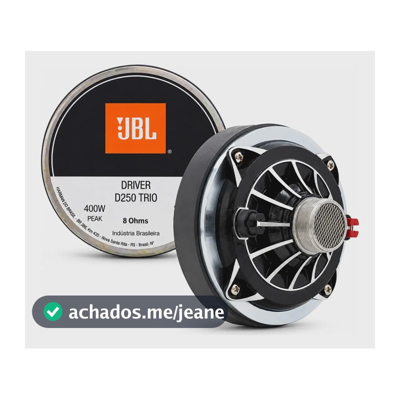 D250 Trio Driver Fenólico Jbl Selenium 200w Rms 8 Ohms