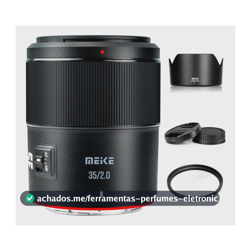 Lente Meike 35mm F2.0 Sony E-Mount Autofoco Abertura Eletrônica Preto