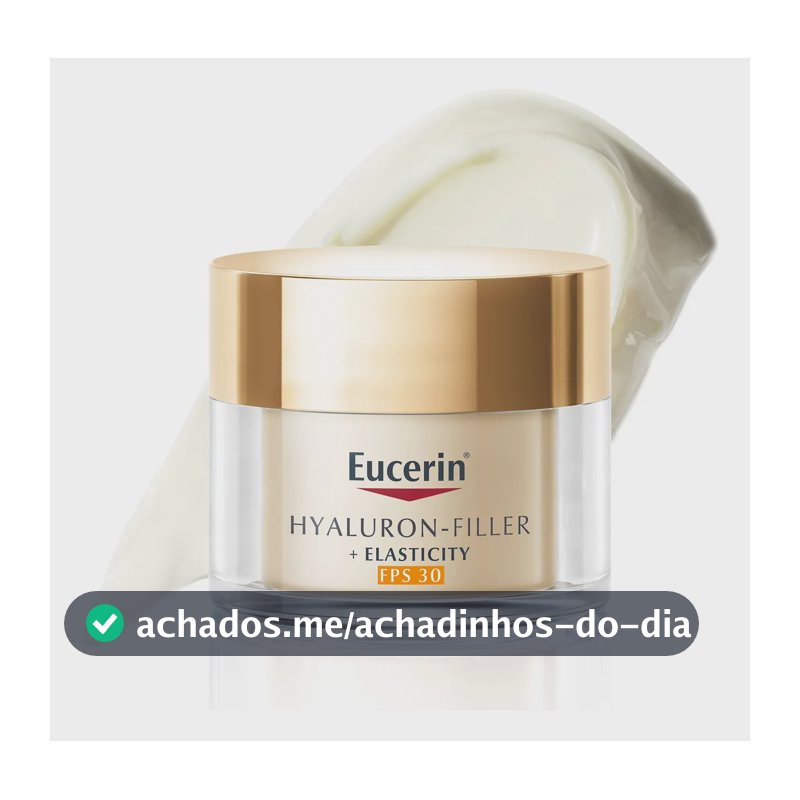EUCERIN Creme Facial Anti-idade Firmador Dia FPS 30 50ml, Elasticity, Pele Madura, Hyaluron-Filler, Ácido Hialurônico, Antirrugas