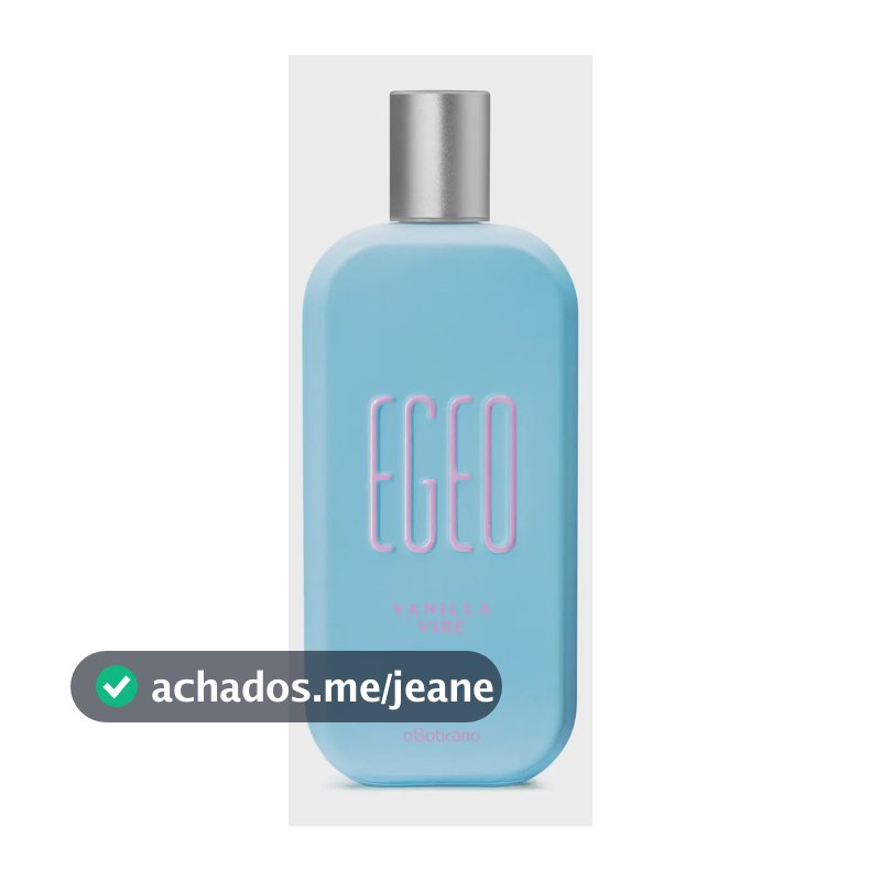 Egeo Vanilla Vibe Desodorante Colônia 90ml O Boticário