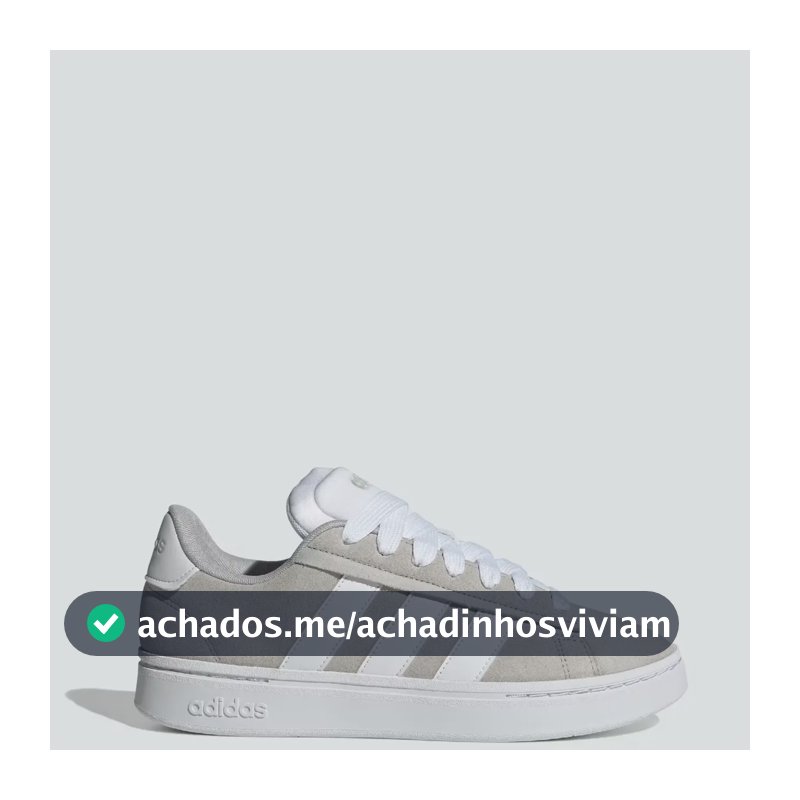 Tênis Masculino Grand Court Alpha 00s adidas Grey Two / Cloud White / Grey Two Liso 40 Br