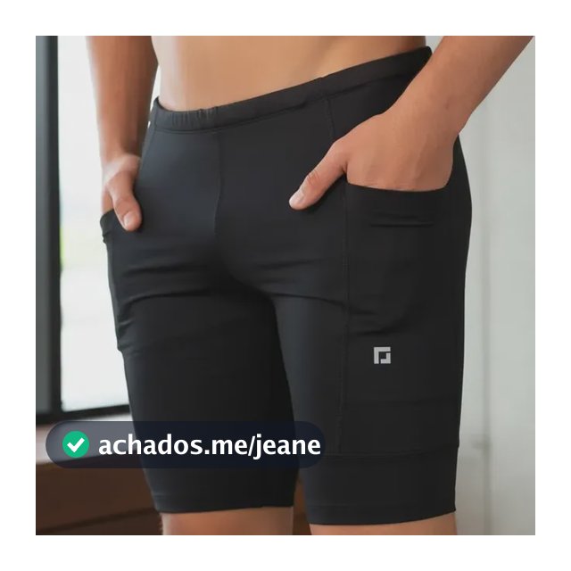 Shorts De Compressão Masculino Com Bolsos Laterais Velocity