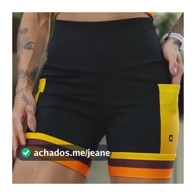 Shorts Compressão Para Corrida Feminino Zero Transparência Laranja Energy M