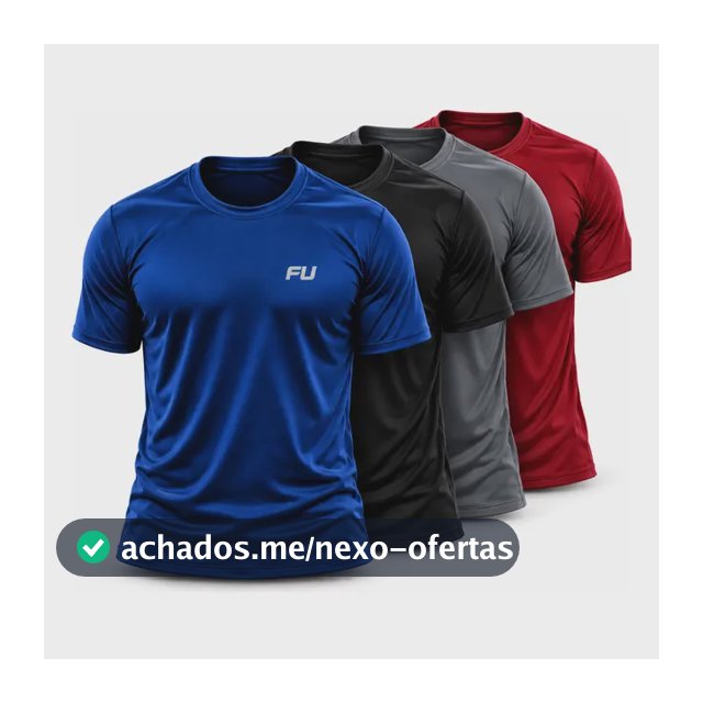 Camisa Dry Fit Kit Com 4 Academia Treino Corrida Premium