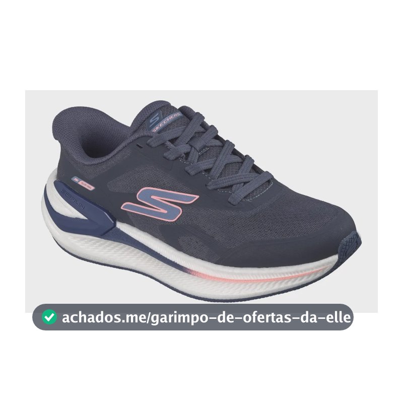 Tênis Skechers De Corrida Consistent Pro Slip Ins Fem Azul Azul Escuro Lisa 35 Br