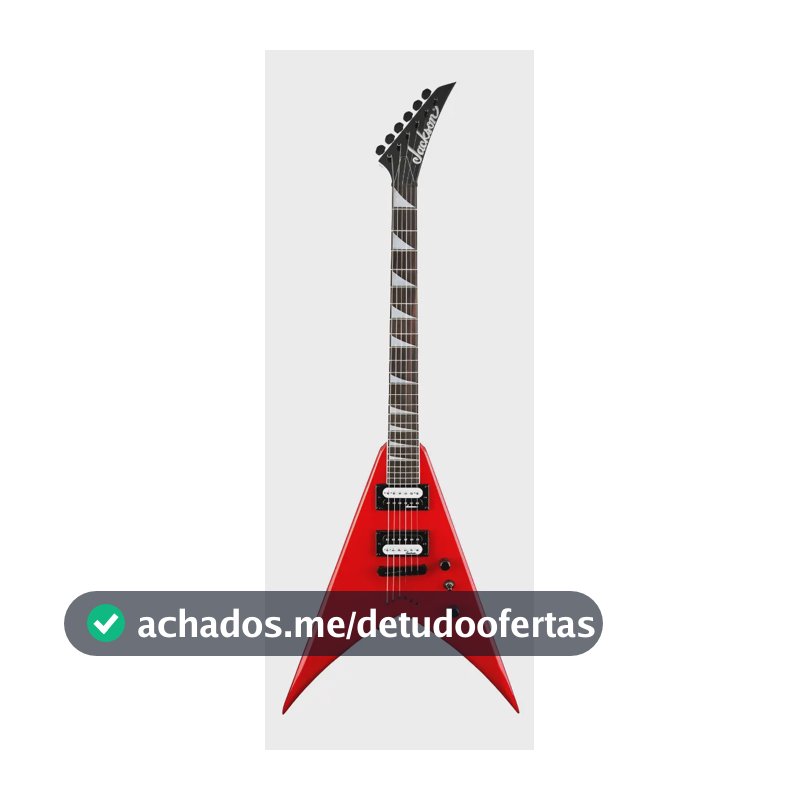 Guitarra elétrica Jackson JS Series King V JS32T de choupo ferrari red brilhante com diapasão de amaranto
