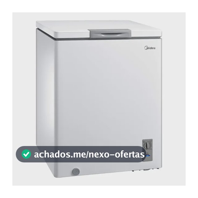 Freezer Horizontal 142l Inverter Bivolt Branco Midea