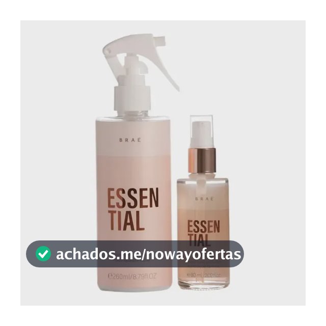 Kit Braé Essential Sérum e Óleo para Cabelos Danificados com Ácido Hialurônico