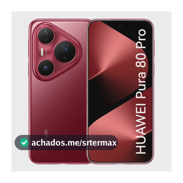 Smartphone HUAWEI Pura 80 Pro 12GB+512GB Câmera Ultra-iluminação de 1 Polegada Câmera Teleobjetiva Macro Ultra-iluminação Cancelamento de Ruído por IA 5.17 Ah Dual SuperCharge Celular Vermelho