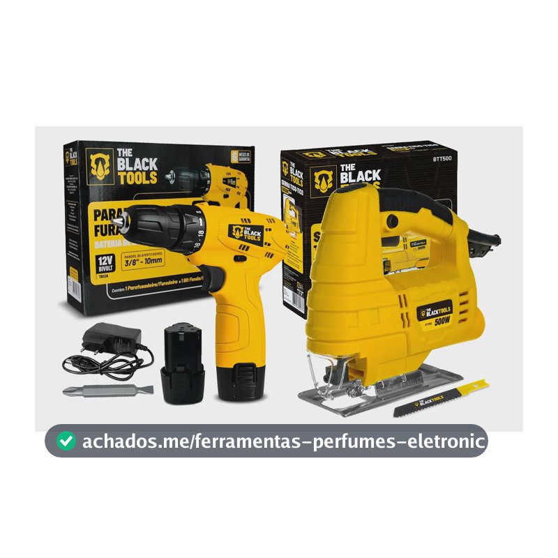 Serra Tico Tico 500w Com Lamina + Parafusadeira 12v Sem Fio 127v